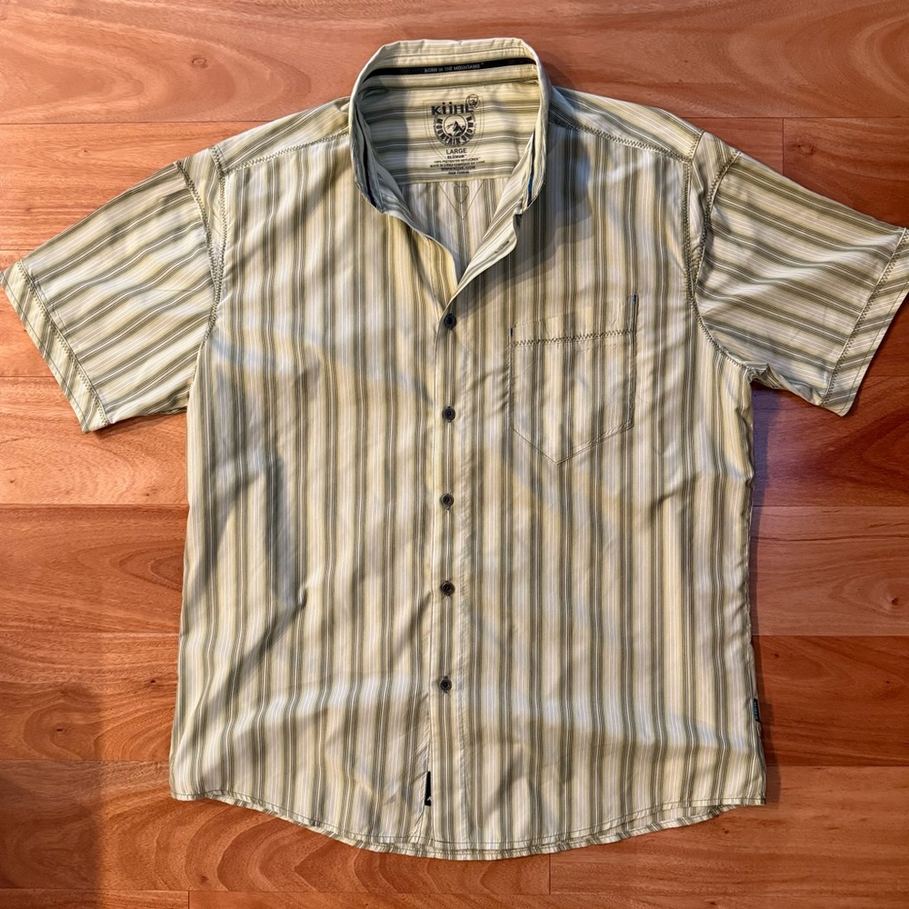 Kuhl stripped short sleeve button down